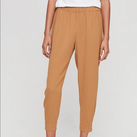 Aritzia Babaton Cohen Pant Cohen Size12/L mustard colour ⭐️⭐️⭐️⭐️ - Picture 1 of 14